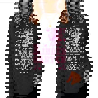 My 1St Day Of Kindergarten 2025 Back To School Girls Women Sweatshirt - Monsterry