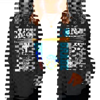 1St Grade Back To School Baseball Drip Ice Cream Game On Women Sweatshirt | Mazezy