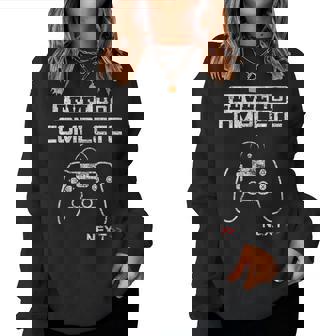 40歳の誕生日プレゼント Level 40 Complete 贈り物 男性用、女性用 レディーススウェットシャツ - Kawaiitshirt