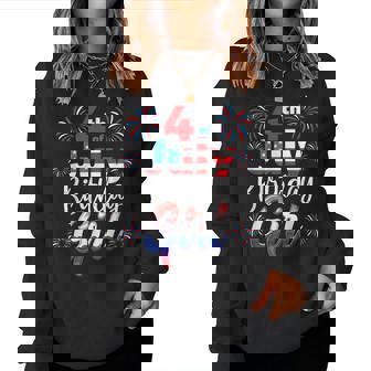 4Th Of July Birthday Girl Women Sweatshirt | Mazezy