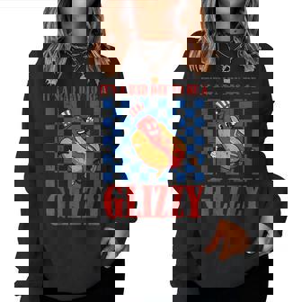 4Th Of July Hotdog Bad Day To Be Glizzy Women Women Sweatshirt - Monsterry