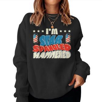 4Th Of July Im Star Spangled Hammered Men Women Sweatshirt - Thegiftio UK