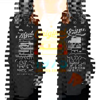 50 Cumpleaños Hombre 50 Años Decoración 1975 Divertido In Mangas Sudadera Mujer - Regaloses