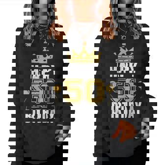 50歳の男性と女性のための50歳の誕生日のアイデア レディーススウェットシャツ - Kawaiitshirt