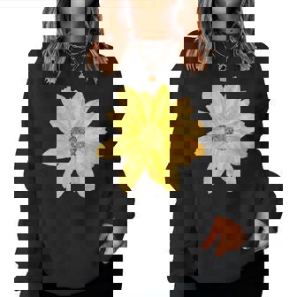 Acuarela Flor Margarita Amarilla Amantes De La Naturaleza In Mangas Sudadera Mujer - Regaloses