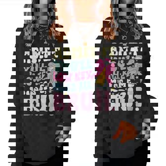 Admit It You'll Low Key Miss Me Bruh Coquette Bow Groovy Women Sweatshirt - Monsterry
