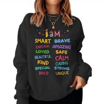 I Am Daily Affirmation Colorful Christian Toddler Girls Women Sweatshirt - Thegiftio UK