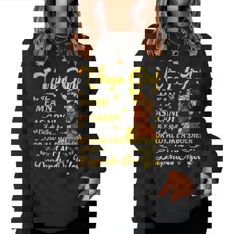 African American Birthday Black Virgo Girl Women Sweatshirt - Seseable