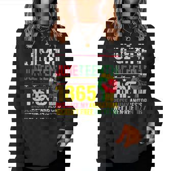 African American Freedom 1865 July 4Th Junenth Women Sweatshirt - Thegiftio UK