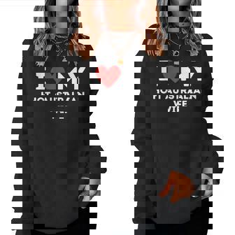 Amo A Mi Caliente Australiana Esposa Divertido Australiano Sudadera Mujer - Regaloses