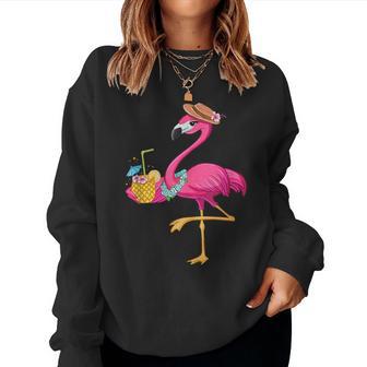 Ananas- Für Mädchen Und Damen Rosa Flamingo Hawaii Sweatshirt Frauen - Geschenkecke
