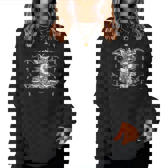 Astrologie Croissant De Lune Soleil Boho Astronomie Sweat-shirt pour femme - Cadeauxyz