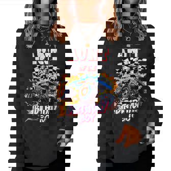 Aunt Of The Birthday Boy Monster Truck Birthday Party Women Sweatshirt | Seseable CA