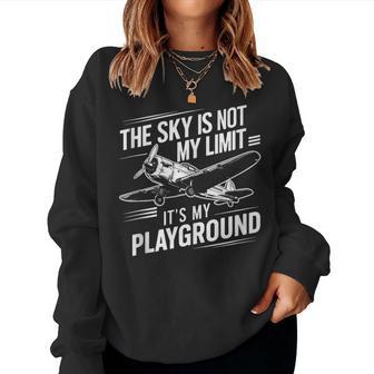 Aviación Aviación Avión Piloto Capitán Ingeniero Hombres Es In Mangas Sudadera Mujer - Regaloses