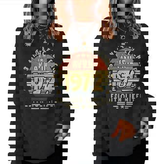Avril 1972 Cadeau Anniversaire Avril 1972 53 Ans Homme Sweat-shirt pour femme - Cadeauxyz