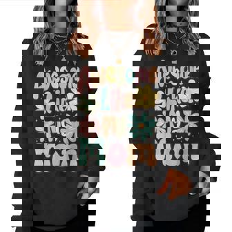 Awesome Like My Mom Mommy Groovy Graphic Mother's Day Women Sweatshirt - Thegiftio