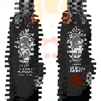 Awesome Moms Have Tattoos And Love Camping Mother's Day Women Sweatshirt | Mazezy