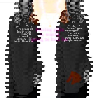 Baciare Le Ragazzeale La Pena Andare All'inferno Per Labbigliamento Women Sweatshirt - Novitaregali