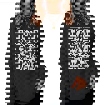 On Back Qr Fck Off Code Saying Quote For Women Women Sweatshirt - Thegiftio