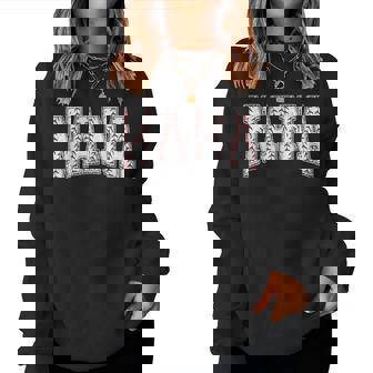 Baseball Nana Baseball Nephew Proud Retro Women Sweatshirt | Mazezy