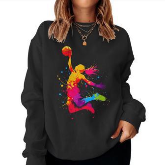 Basketball & Basketball Graphic Women Girls & N Girls Women Sweatshirt - Thegiftio UK
