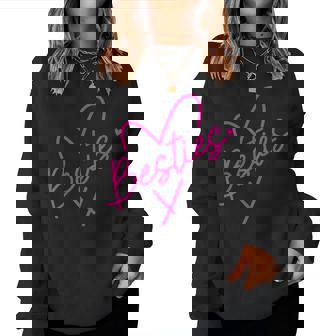 Best Friend Matching Birthday Pink Bff Bestie Sister Cousin Women Sweatshirt - Thegiftio