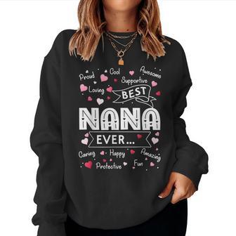 Best Nana Ever First Time Grandma Women Sweatshirt - Thegiftio UK