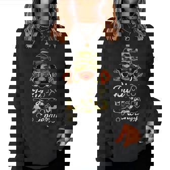 Big Leo Energy Black Woman Camoflauge Astrology Zodiac Sign Women Sweatshirt - Thegiftio