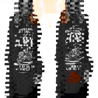 Biker Life Throws You A Curve Motorcycle Women Women Sweatshirt - Thegiftio