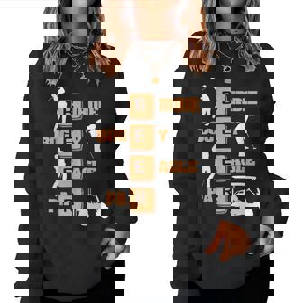 Birdie Bogey Eagle Par Beer ゴルフボール 面白いゴルファー レディーススウェットシャツ - Kawaiitshirt