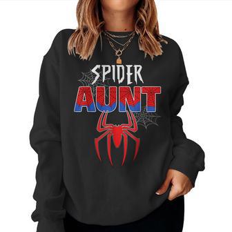 Birthday Party Spider Outfit Spider Aunt Girls Women Sweatshirt - Thegiftio