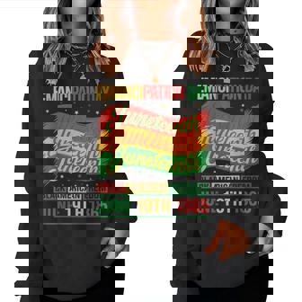 Black American Freedom 1865 Junenth Women Sweatshirt - Thegiftio UK