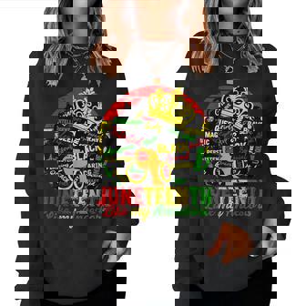 Black Freedom 1865 Junenth Like My Ancestors Women Sweatshirt | Mazezy