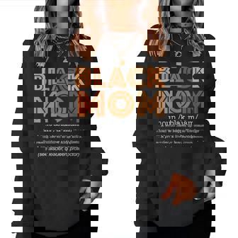Black Mom Definition African American Black Mother's Day Women Sweatshirt | Mazezy