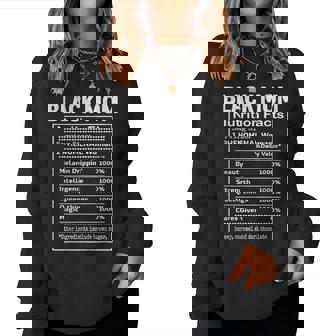 Black Mom Nutrition Facts History Month Proud Mama's Day Women Sweatshirt - Thegiftio UK