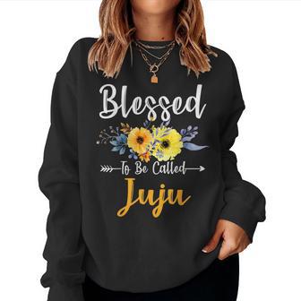 Blessed To Be Called Juju Mother's Day Women Sweatshirt - Thegiftio UK