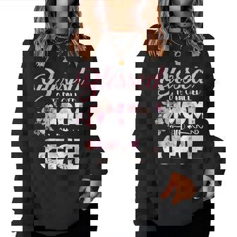 Blessed To Be Called Mom And Cece Flowers Idea Women Sweatshirt - Thegiftio
