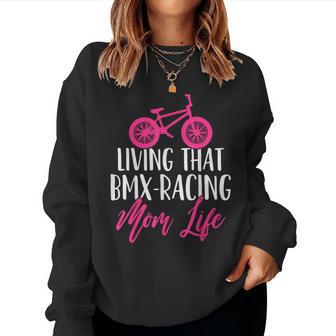 Bmx Mom Bmx Racing Mother's Day Women Sweatshirt - Thegiftio UK