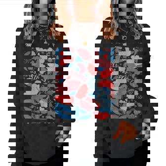 Boho Floral Stars Stripes And Equal Rights 4Th Of July Women Sweatshirt | Mazezy