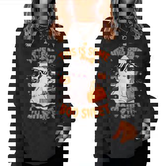 This Is Some Boo Sheet Retro Halloween Ghost Women Women Sweatshirt | Seseable FR