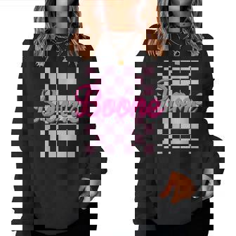 Boone Checkered First Name-D Boy Girl Birth-Day Women Sweatshirt | Seseable UK