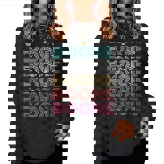 Boone Personalized Name Vintage Retro Girls Woman Man Women Sweatshirt - Thegiftio