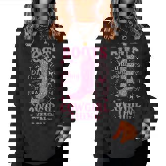 Boots And Bling Its A Cowgirl Thing Rodeo Love Country Girls Women Sweatshirt - Seseable