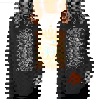 Boots On The Ground Western Cowgirl Linedance Leopard Women Women Sweatshirt - Monsterry