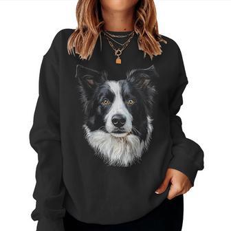 Border Collie Dog Motif Mandala Border Collie Sudadera Mujer - Regaloses