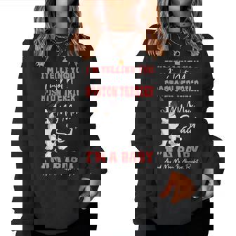 Boston Terrier Mom American Gentleman Dog Lover Mother's Day Women Sweatshirt - Monsterry