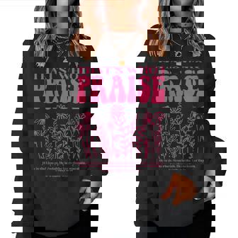 Brandon That's Who I Praise Jesus Christian Lake Merch Women Sweatshirt - Thegiftio UK
