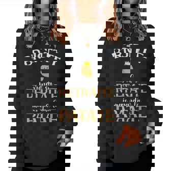 Brigitte Retraite Idee Cadeau Pot De Depart Sweat-shirt pour femme - Cadeauxyz