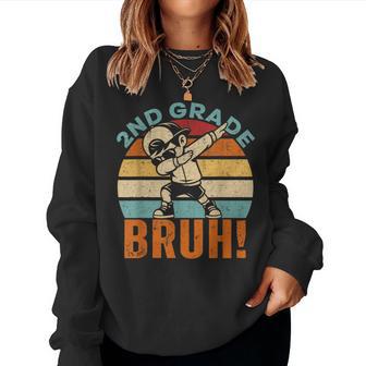 Bruh Dabbing Boy 2Nd Grade First Day Women Sweatshirt - Thegiftio UK
