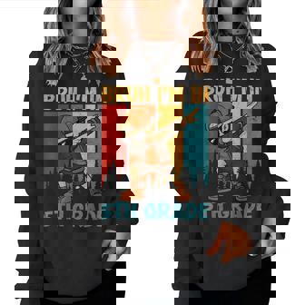 Bruh I'm In 5Th Grade Fifth Grade Dabbing Boy Student Women Sweatshirt | Mazezy